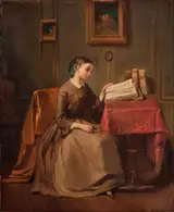 François-Louis Lanfant, Girl Reading