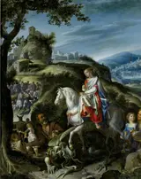 Pietro de Lignis, St Martha tramples the dragon