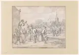 Hendrik Potuyl, Peddler Selling Pamphlets to Villagers