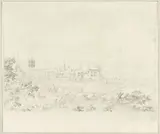 Daniël Dupré, Gezicht op de kathedraal van Lausanne en het meer van Geneve