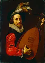 Adam de Coster, The lute player