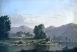 Junius R. Sloan, At the Bend in Conneaut Creek