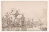 Pieter Mulier d. J., View of the Heeswijkerpoort, Montfoort