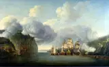 Thomas Mitchell, Forcing a passage of the Hudson River, 9 October 1776