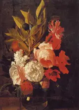 Hieronymus Galle der Ältere, Still-life with Flowers in a Vase