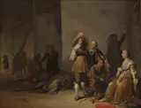 Pieter Symonsz Potter, Requisitioning on the threshing floor of a barn