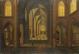 Pieter Neefs d. J., Interior of St Charles Borromeo Church in Antwerp