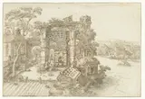 Hendrick van Cleve, Ruïnes nabij een brede rivier