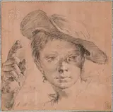 Giambattista Piazzetta, Boy Pointing with Raised Right Hand