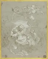 genannt Carlotto Johann Carl Loth, Madonna and Child with Angels