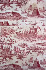 Jean-Baptiste Huet d. Ä., The Inauguration of The Port of Cherbourg by Louis XVI (Furnishing Fabric)
