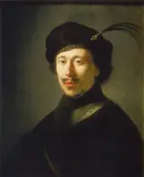 Isaac de Jouderville, Bust of young man in gorget and plumed cap