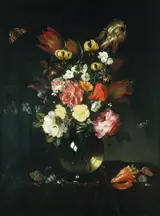 Pieter van de Venne, Vase and Flowers