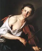 Jan Kupetzky, Young man with a violin
