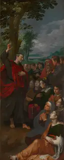Maarten Pepyn, Saint Luke preaches to the people
