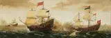 Cornelis Verbeeck, A Naval Encounter between Dutch and Spanish Warships