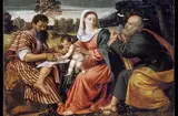 Polidoro da Lanciano, Madonna and Child with Saints Mark and Peter
