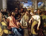 Polidoro da Lanciano, Christ and the Woman in Adultery