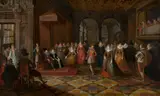 Frans Francken, Ballroom Scene at a Court in Brussels