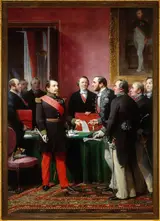 Frédéric Adolphe Yvon, The Emperor presents to Haussmann the plan of annexation of the Communes