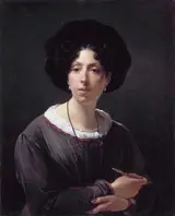 Hortense Haudebourg Lescot, Portrait of the Artist