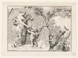 Jean-Jacques le Barbier, Capriccio met antiek relief