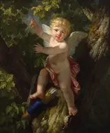Jean-Jacques le Barbier, Cupid in a Tree