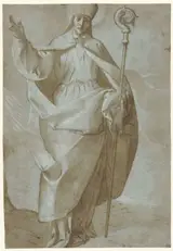 Pier Francesco Mazzucchelli, Heilige Abbondio met mijter en staf
