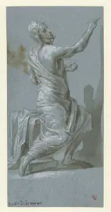 Pieter de Kempener, Zittende geklede man, naar rechts