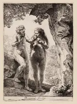 Rembrandt H. Van Rijn, Adam and Eve