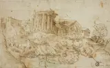 genannt Il Bolognese Giovanni Francesco Grimaldi, View of Temple of Vesta, Tivoli