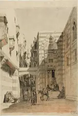 Charles François Eustache, Egyptian Street Scene