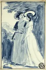 William Frost, Two Women in Late Eighteenth Century Dress