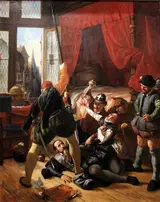 Joseph-Nicolas Robert-Fleury, Scène de la saint-Barthélemy by Joseph-Nicolas Robert-Fleury