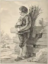Jacob Van Stry, Staande man met takkenbos op de rug