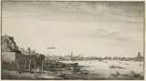 Wenceslaus Hollar Von Prachna, London Viewed from the Thames River at Milford Staris Below Arundel House