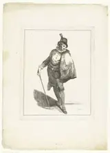 Michel-Barthélémy Ollivier, Jonge man in Spaans kostuum