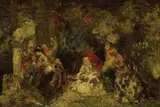 Alphonse Monticelli, Vrouwen in een bos