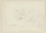 Willem de Haas Hemken, Schets van boerenhuizen aan het water