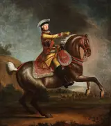 Gottfried Hempel, Equestrian Portrait of August Wilhelm, Prince of Prussia