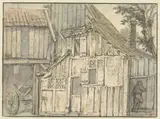 Isaac von Ostade, Gevel van een boerderij