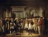 René Théodore Berthon, The Emperor receiving the deputies of the Conservative Senate in Berlin at the royal palace, 19 November 1806