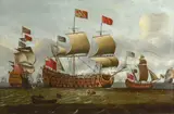 Isaac Sailmaker, HMS Britannia in two positions