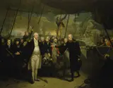 Daniel Orme, Duncan Receiving the Surrender of de Winter at the Battle of Camperdown, 11 October 1797