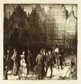 Richard George Mathews, La Grande Place, Antwerp
