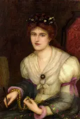 Marie Spartali Stillman, Self-portrait