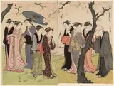 Torii Kiyonaga, The Third Month (Sangatsu), from the series "Twelve Months in the South (Minami juni ko)"