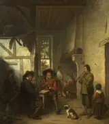 Joseph Le Roy, Interior with a Flute Player