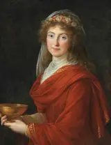 Louise Elisabeth Vigee-Le Brun, Portrait of La comtesse Siemontkowsky Bystry