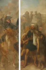 Gros Antoine-Jean Gros, General Jean-Baptiste Kléber and Egyptian Family (Sketches for "The Battle of the Pyramids") 